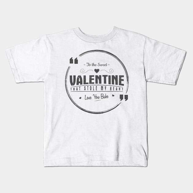 valentine 49 Kids T-Shirt by dangkhoa